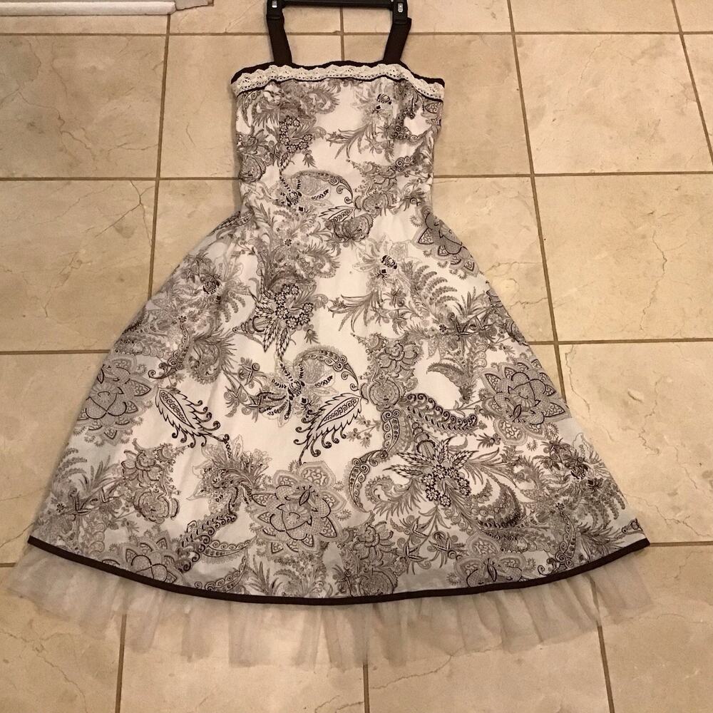 VTG 2 Hip Y2K Babydoll Milkmaid Dress Women Size XS (Girls16) Coquette Fit&Flare